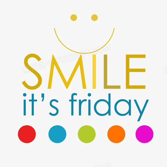 微笑英文字装饰