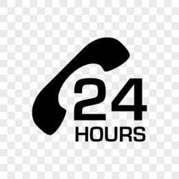 7*24小时服务标志图标