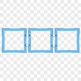 卡通边框素材边框剪影  卡通清新相框