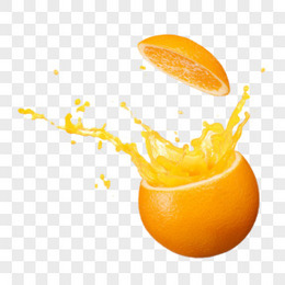橙子橙汁创意飞起广告宣传