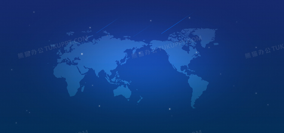 蓝色科技世界地图背景图片素材免费下载_熊猫办公