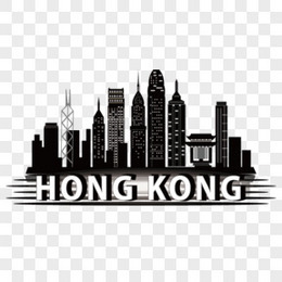 香港剪影矢量图