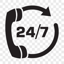 7*24小时热线服务电话图标