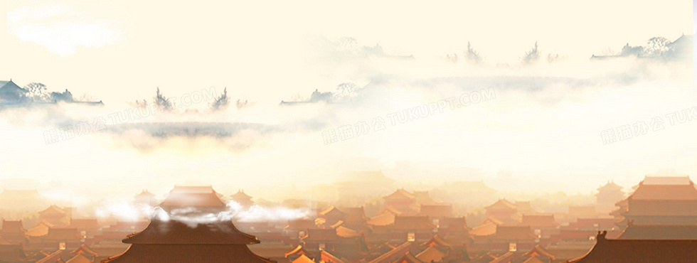 中国风古建筑宫殿宫廷背景图片素材免费下载_熊猫办公