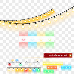 圣诞彩灯串设计矢量素材