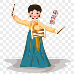 少数民族之朝鲜族女孩跳舞
