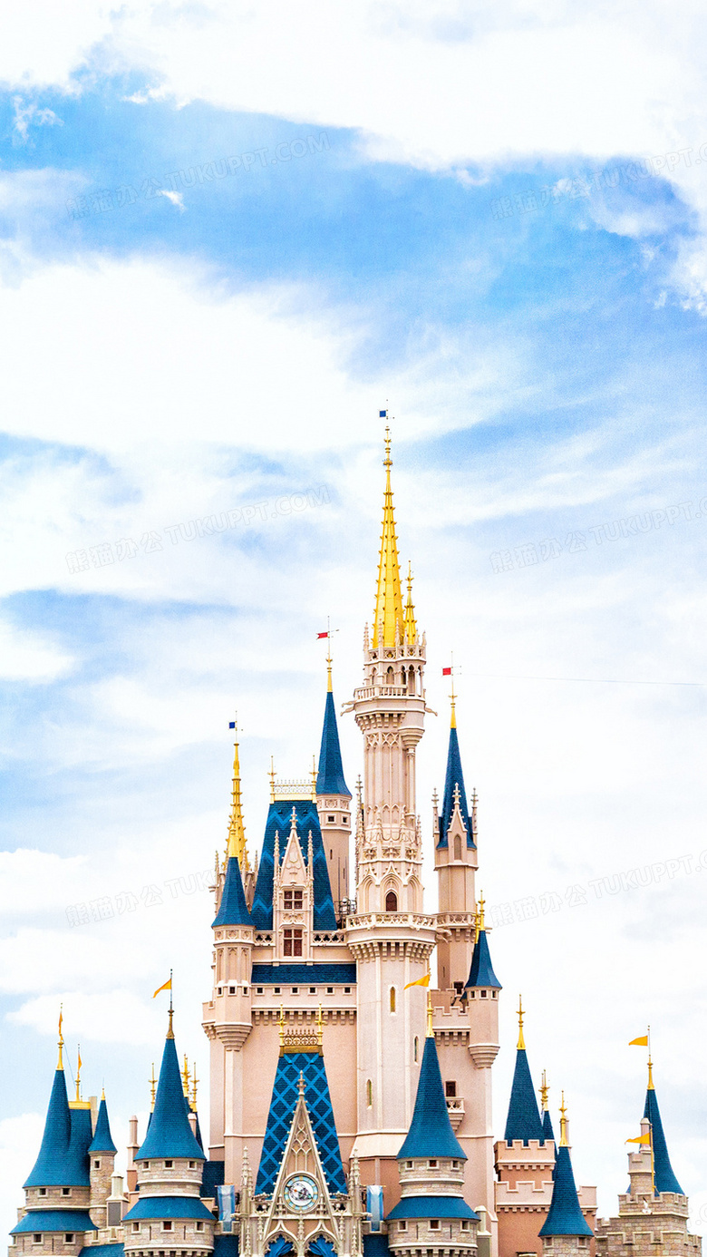 梦幻迪士尼城堡H5背景