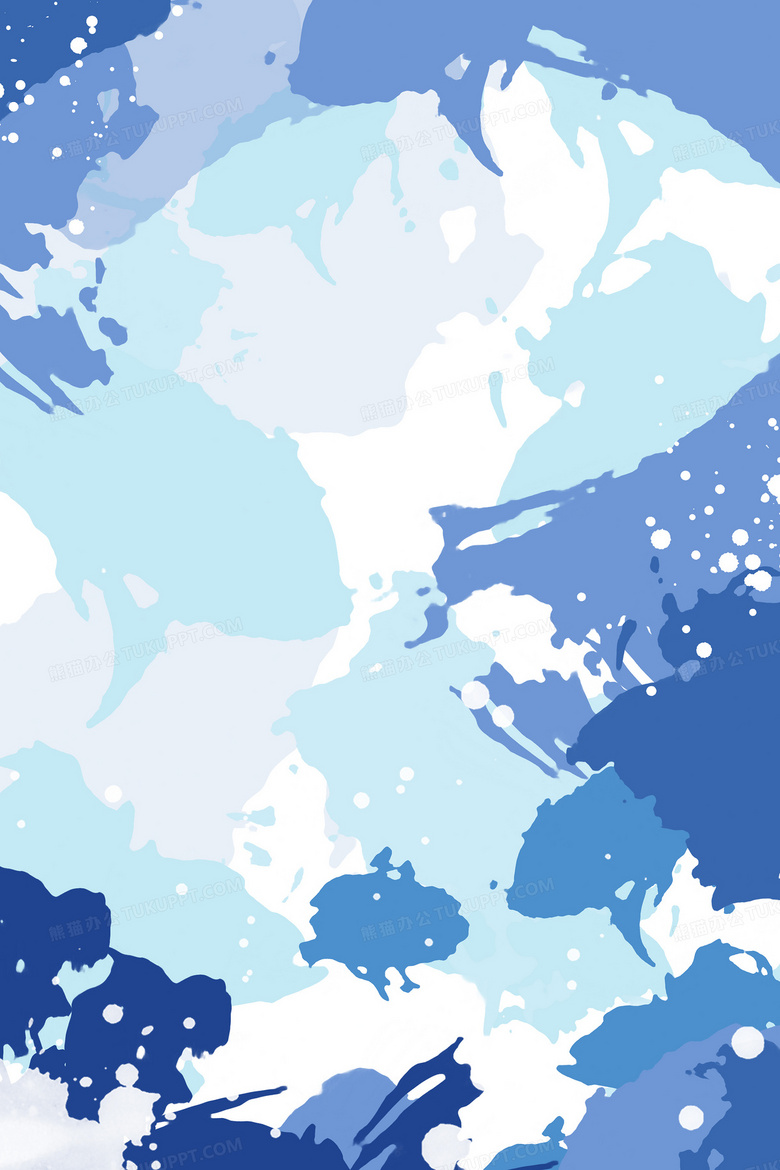 清新蓝色水彩色块背景背景图片素材免费下载_熊猫办公