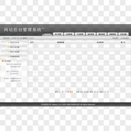 网站后台管理系统