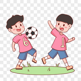 儿童节小朋友踢足球游戏场景元素