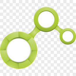 绿色圆形文本框