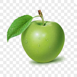 水果图标食物素描 精美青苹果