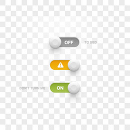 开关滑动按钮控件设计PSD源文件