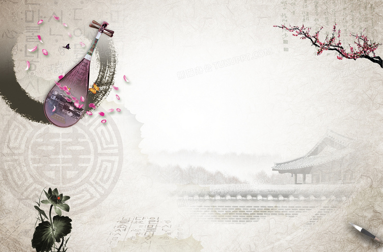 中国风传统文化宣传海报背景图片素材免费下载_psd