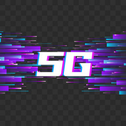 5G网络通讯科技人工智能炫酷文字背景元素