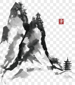 中国风水墨山水画