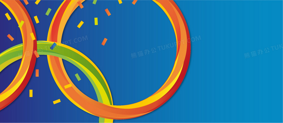 里约奥运会五环背景banner