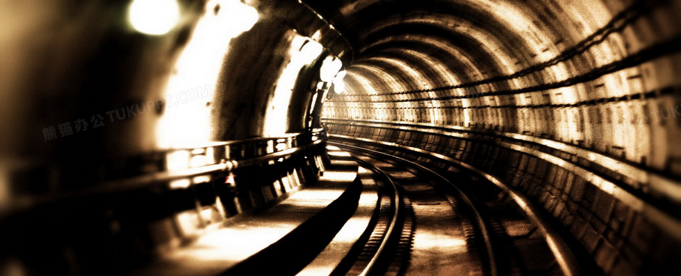 铁路隧道背景图片素材免费下载_铁路背景_1920*780像素_【熊猫办公】