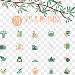 20种spa水疗图标