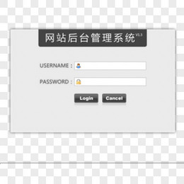 UI网站后台登录框