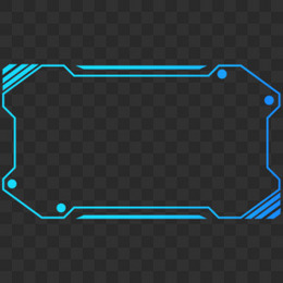 未来科技风边框免抠元素