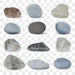 鹅卵石石头设计矢量素材,