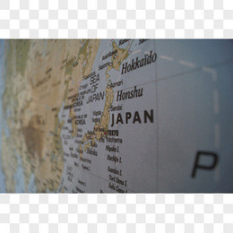 日本地图视角素材