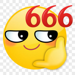 卡通手绘666厉害emoji表情