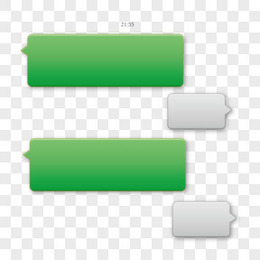 矢量微信对话框免抠素材