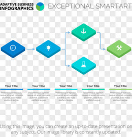 扁平流程图信息图表