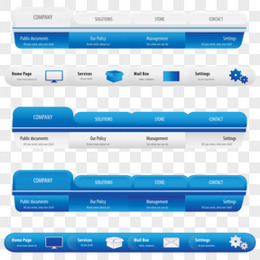 精美网页主题元素导航条