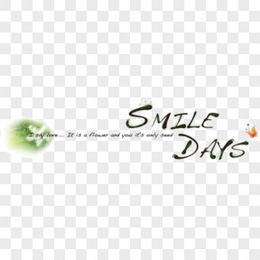 可爱网页分割线smile days