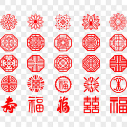 20款中国传统复古花纹矢量