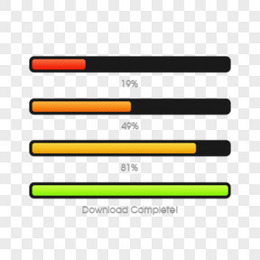 进度条的四种形态设计PSD