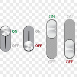 电源开关按钮设计矢量图