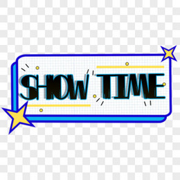 英文showtime字体设计