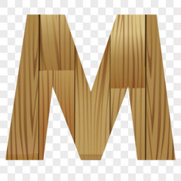 木纹英文字母M
