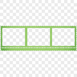 绿色电影边框相框