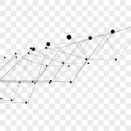 抽象点线科技元素