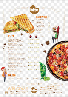 披萨店菜单