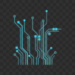 科技互联网电路线路线条效果元素