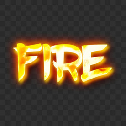 创意火焰FIRE火字母艺术字