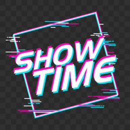 抖音故障风showtime创意艺术字