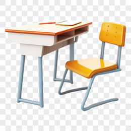 3D立体C4D课桌椅