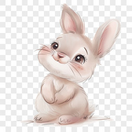 可爱动物卡通小兔子免抠元素