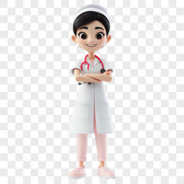 3D医生护士免抠素材