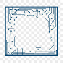 科技风边框免抠元素