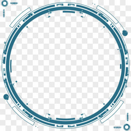 科技风通用素材圆形边框免抠元素