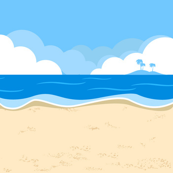 海边休假沙滩背景