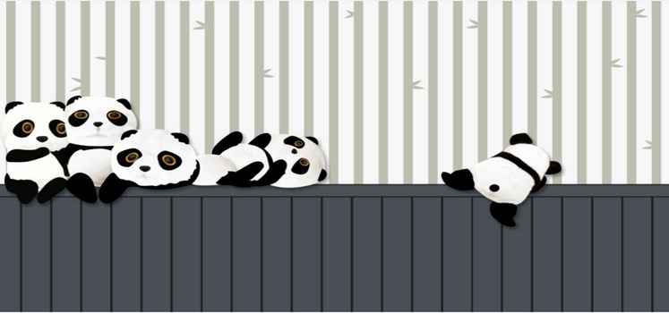 卡通熊猫扇子png图片素材下载_扇子png_熊猫办公